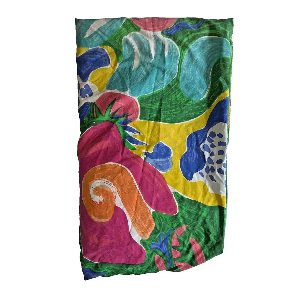 Ralph Lauren Home Collection Costa Paradiso Colorful Full Fitted Sheet Vintage